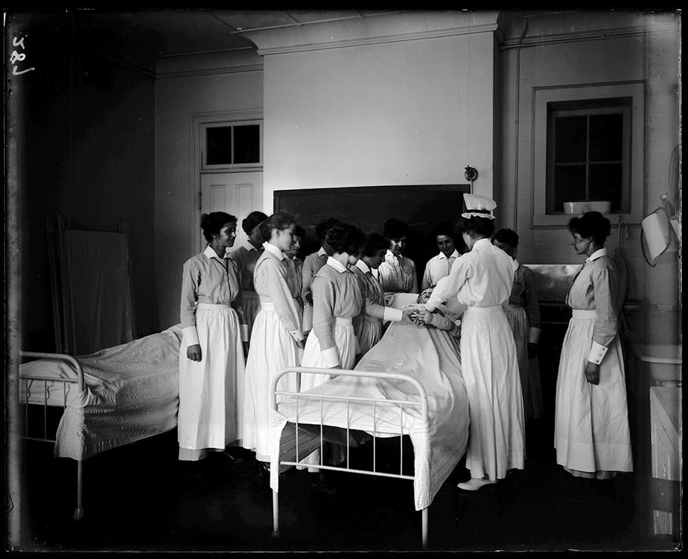 Nursing Students at a Patient's Bedside on Blackwell's Island